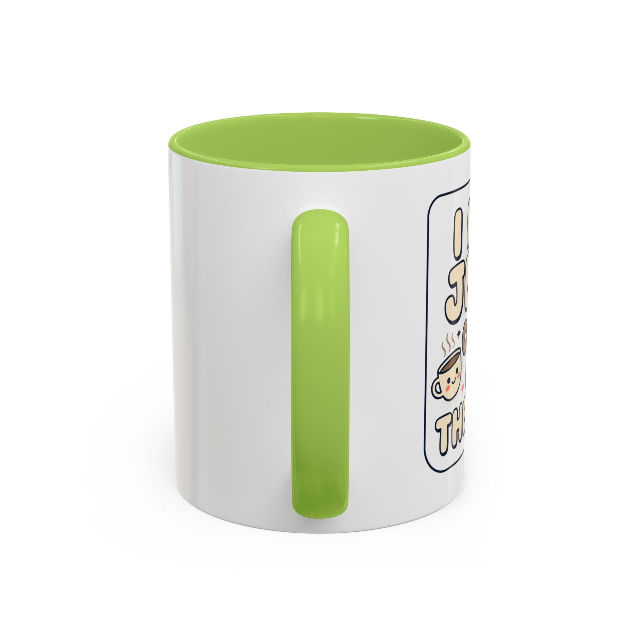 I Need Jesus, Coffee & My Therapist Accent Coffee Mug — Funny Christian Gift