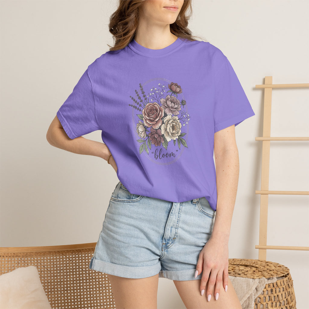 Bloom Floral T-Shirt — Vintage Rose Bouquet Tee