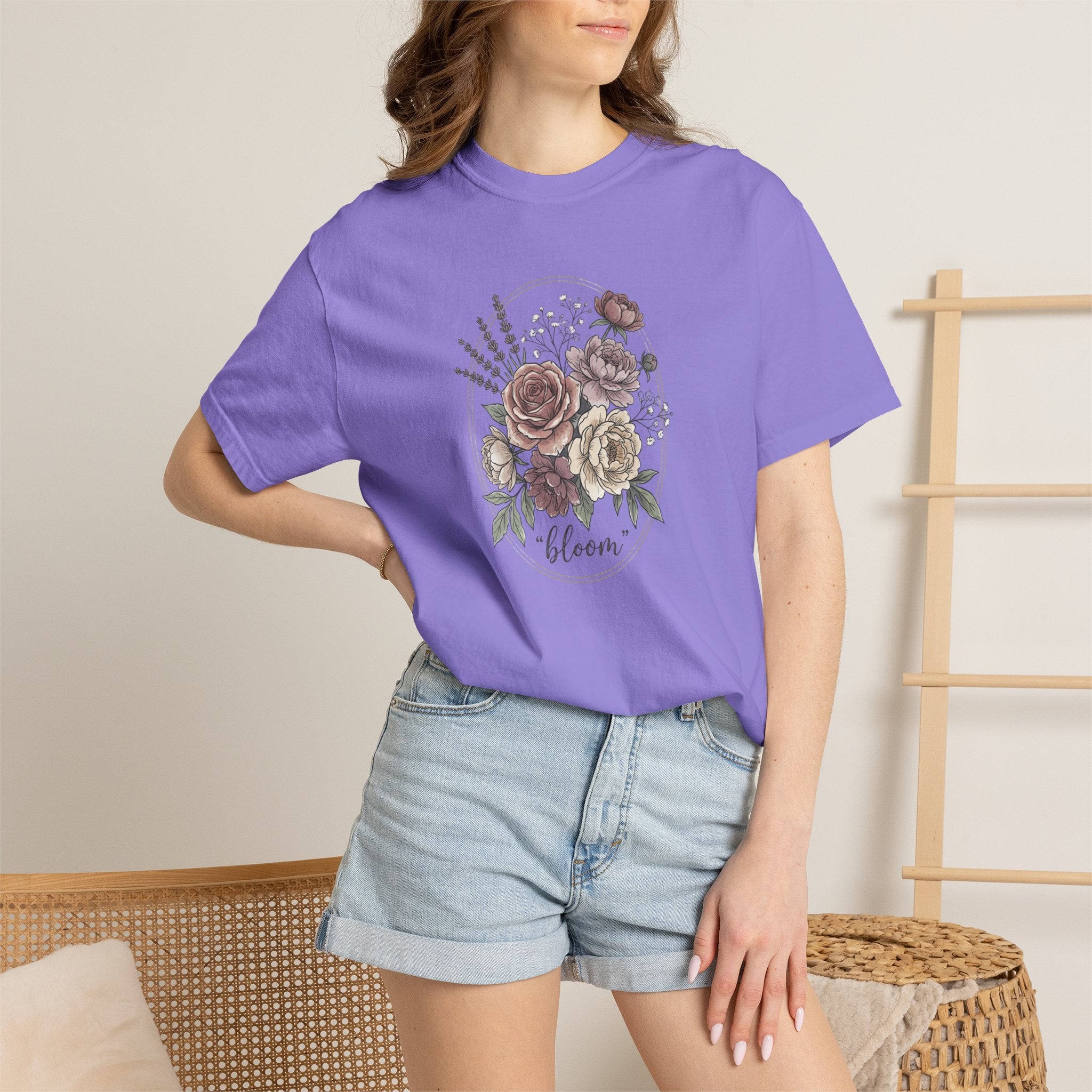 Bloom Floral T-Shirt — Vintage Rose Bouquet Tee