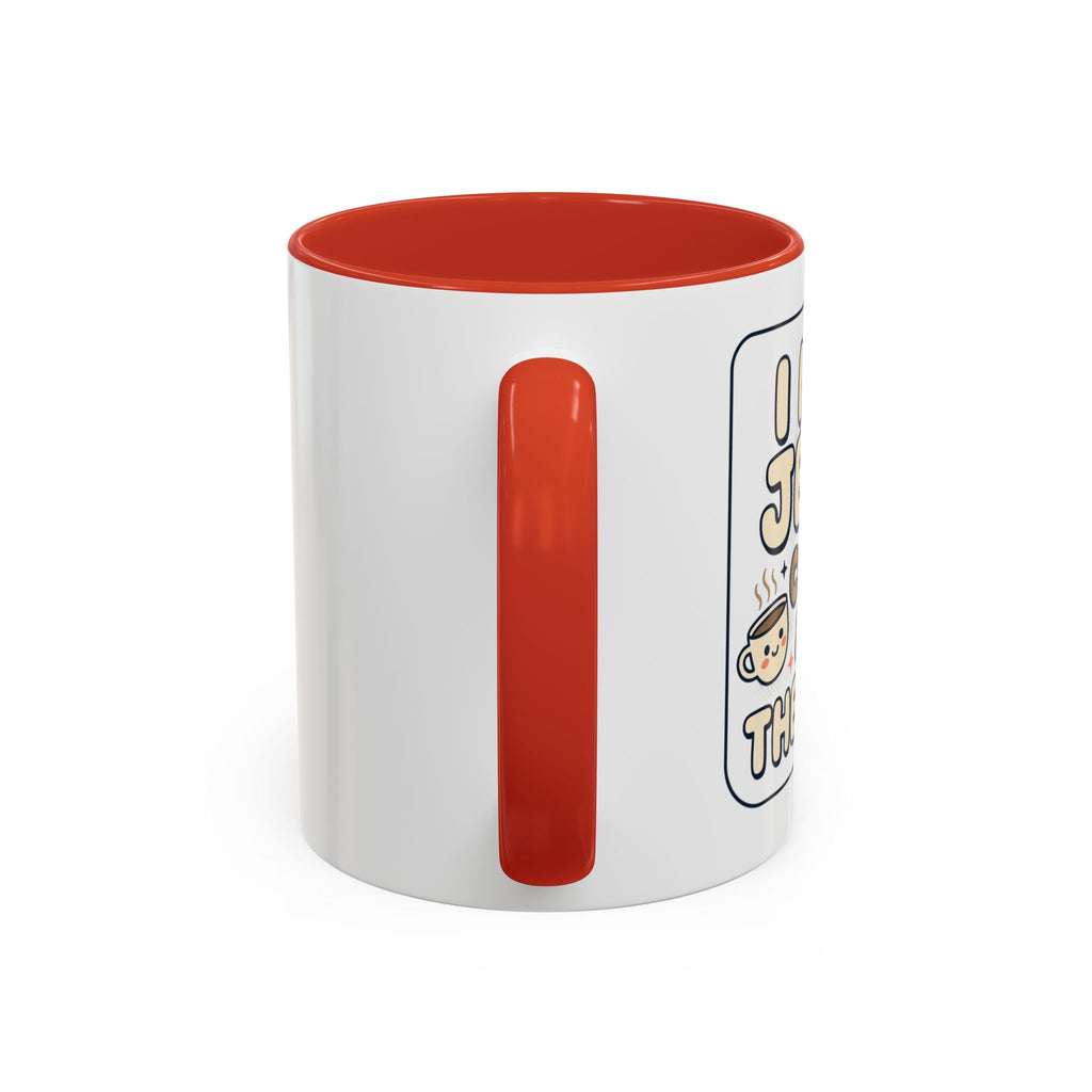 I Need Jesus, Coffee & My Therapist Accent Coffee Mug — Funny Christian Gift