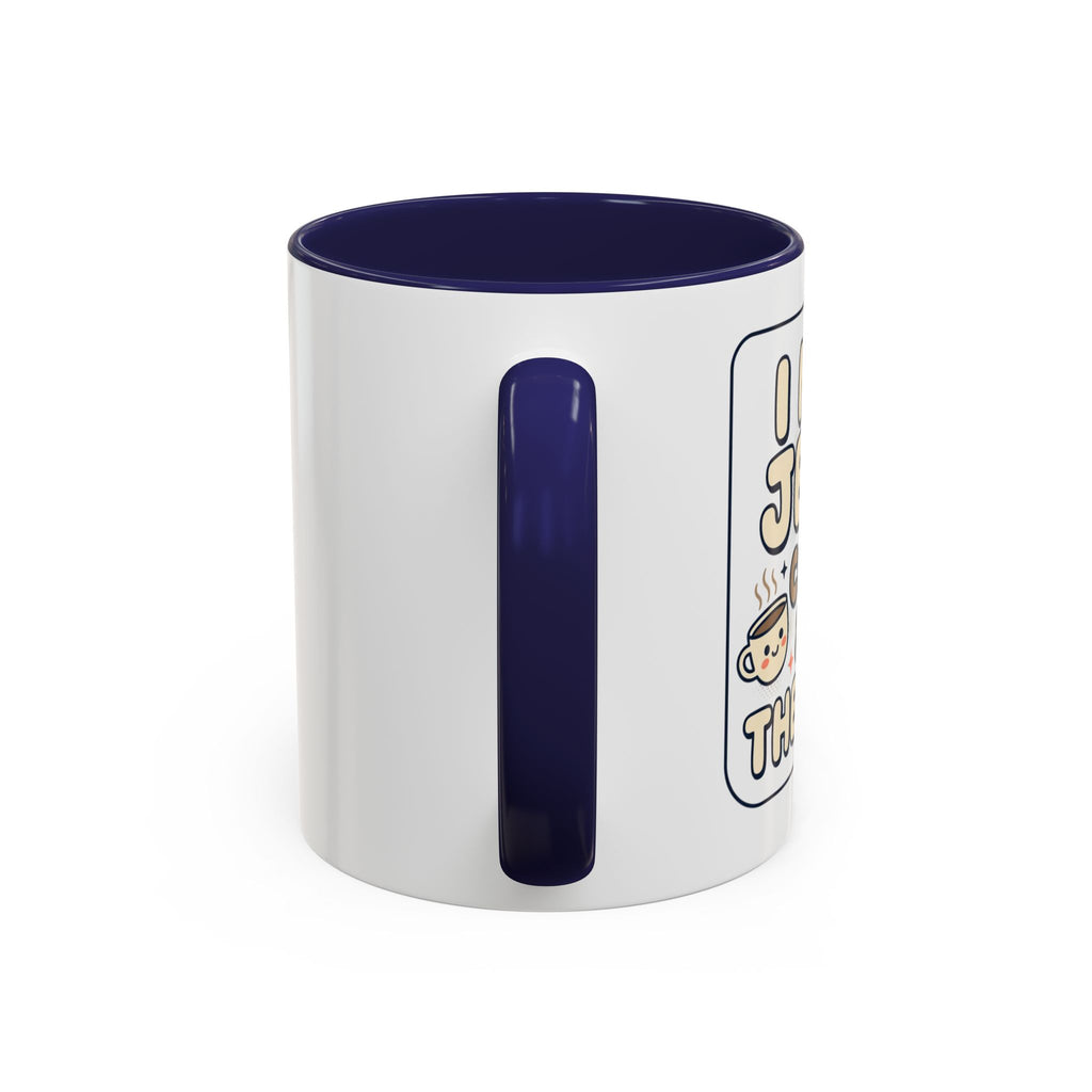 I Need Jesus, Coffee & My Therapist Accent Coffee Mug — Funny Christian Gift