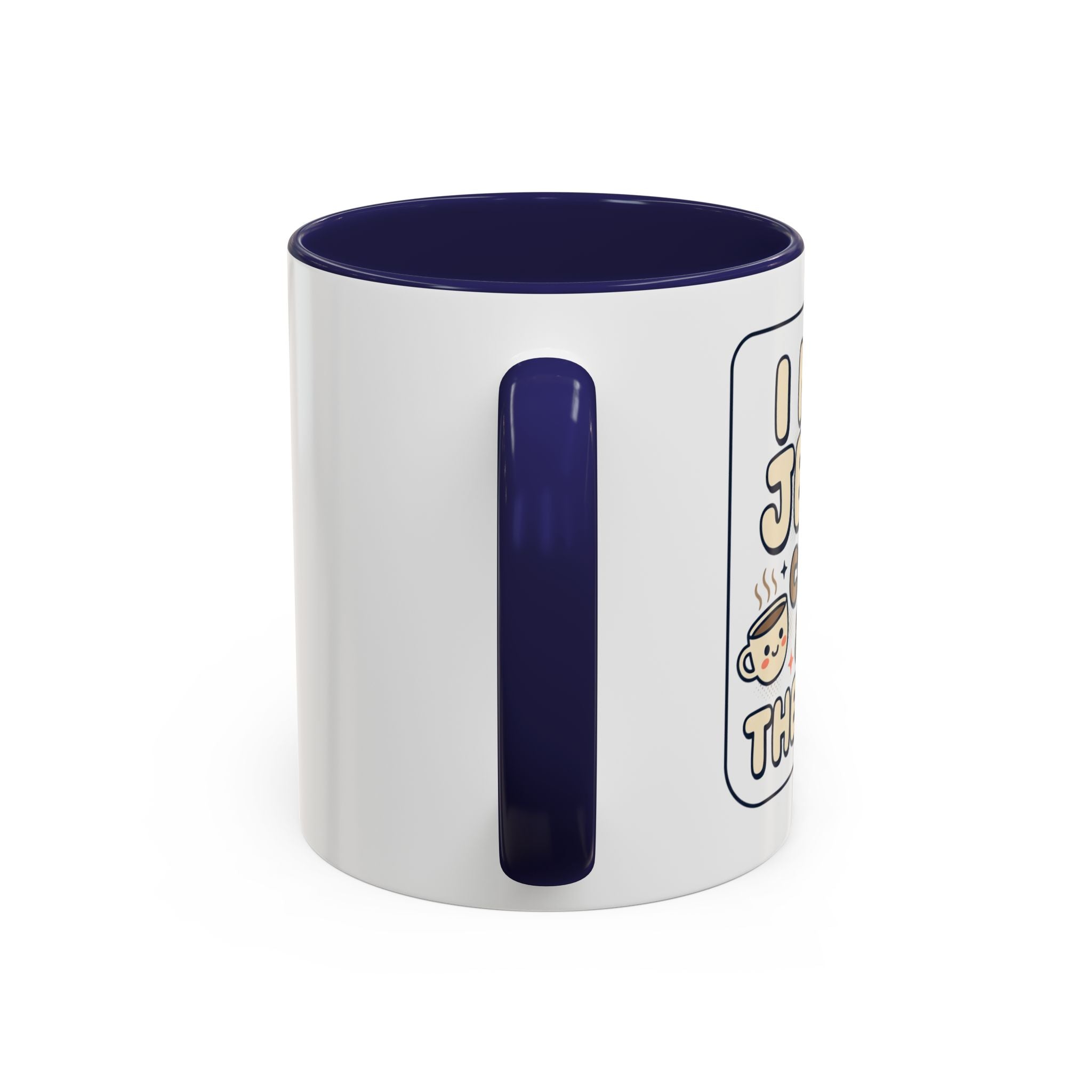 I Need Jesus, Coffee & My Therapist Accent Coffee Mug — Funny Christian Gift