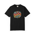 Mama Floral Retro T-Shirt — Vintage Hippie Flower Power Tee for Moms