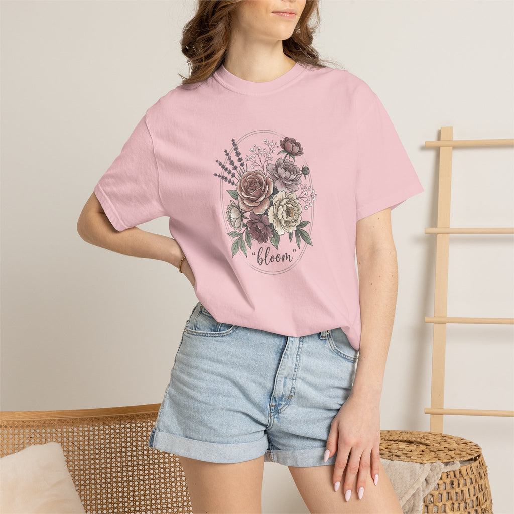 Bloom Floral T-Shirt — Vintage Rose Bouquet Tee
