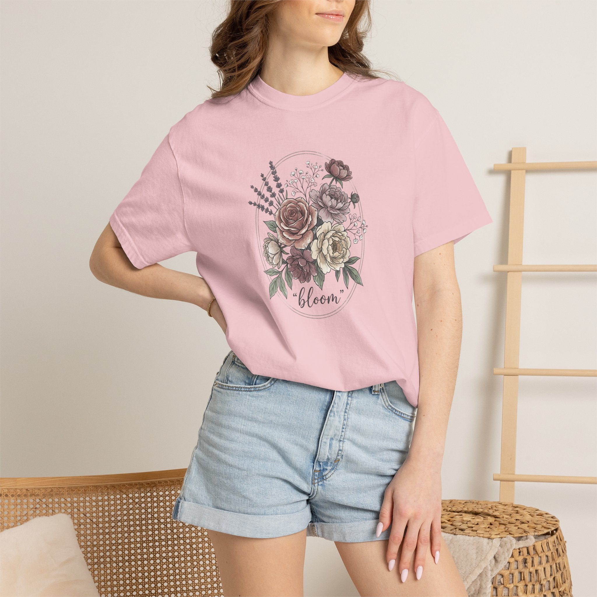Bloom Floral T-Shirt — Vintage Rose Bouquet Tee