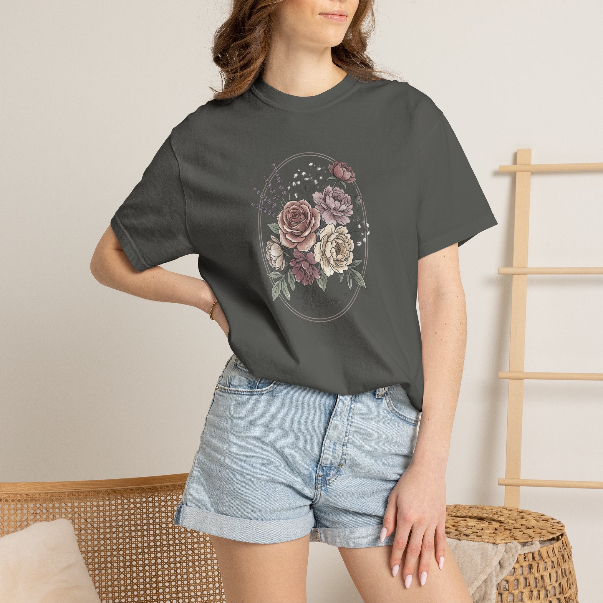 Bloom Floral T-Shirt — Vintage Rose Bouquet Tee