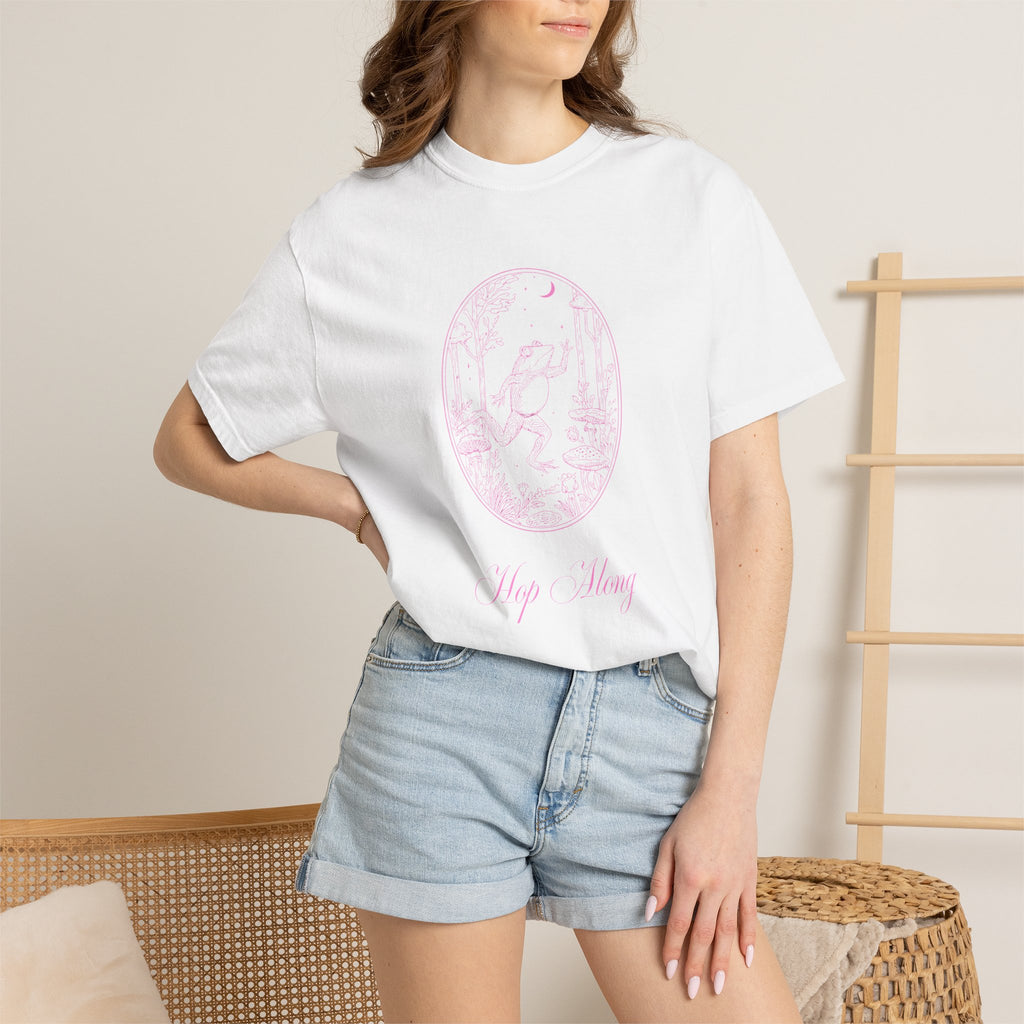 Vintage Floral Oval 'Stay Wavy' T-Shirt
