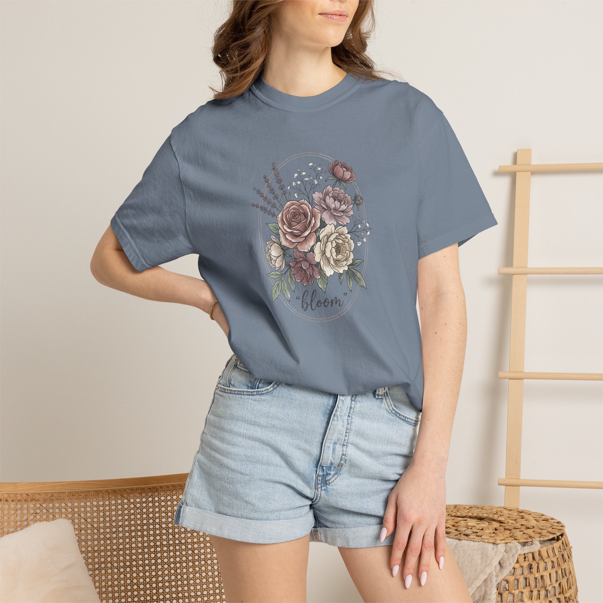 Bloom Floral T-Shirt — Vintage Rose Bouquet Tee
