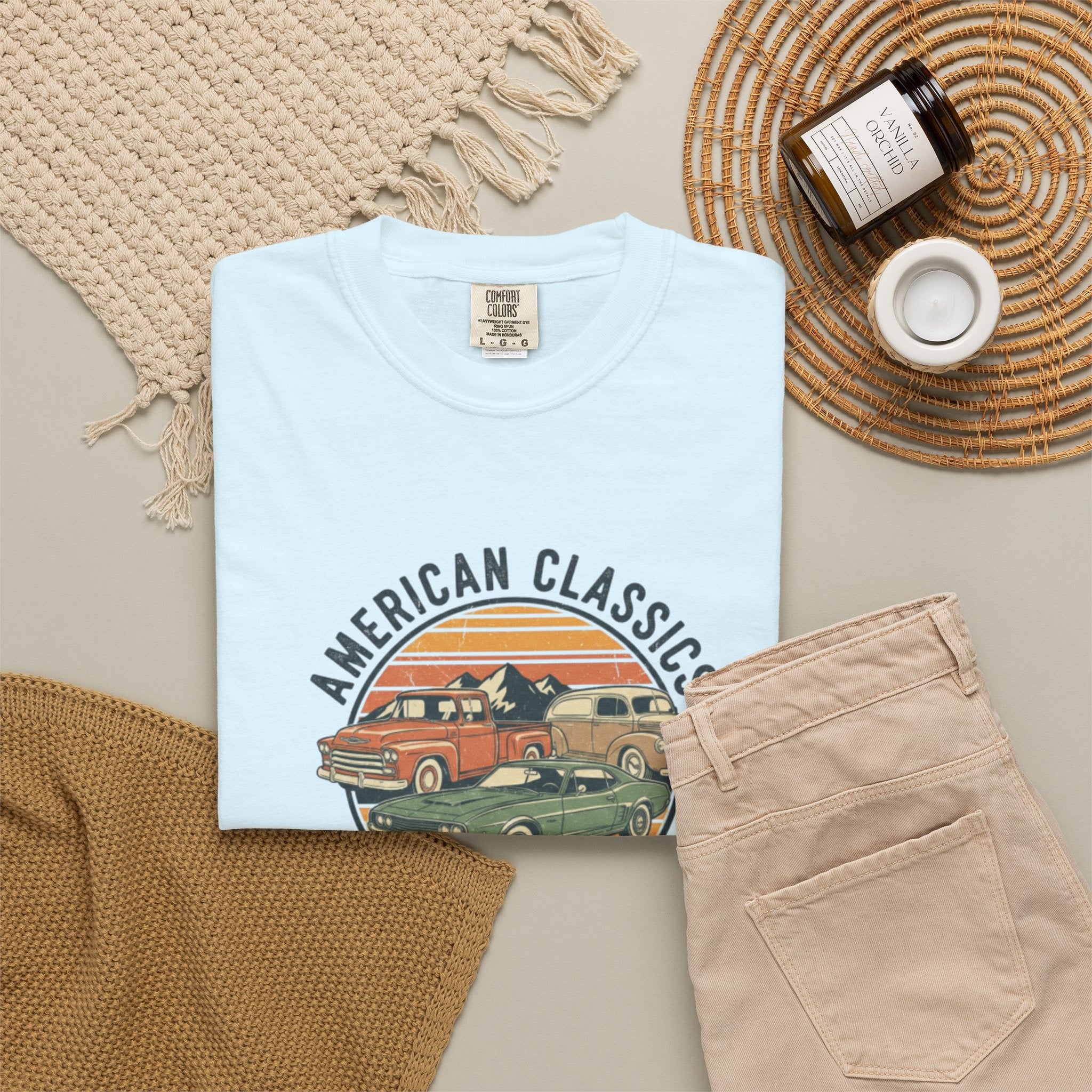 American Classics T-Shirt — 'Open Road Adventures' Vintage Truck Graphic