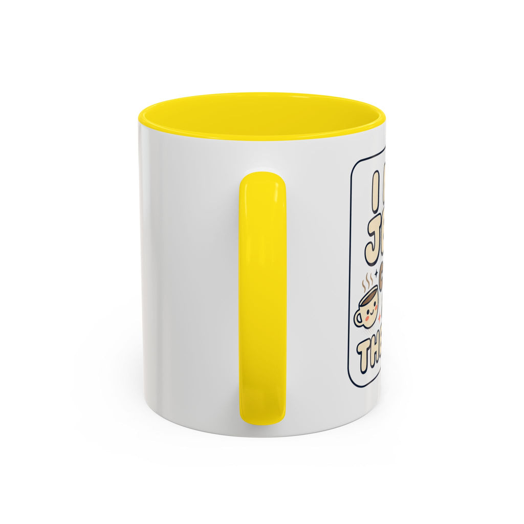 I Need Jesus, Coffee & My Therapist Accent Coffee Mug — Funny Christian Gift