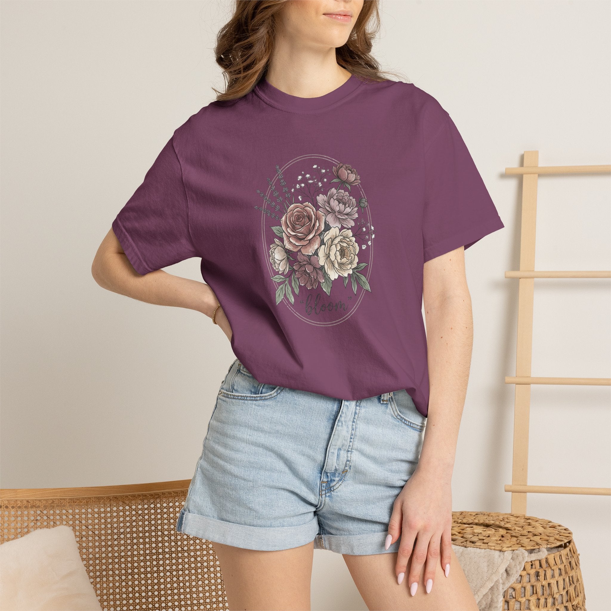 Bloom Floral T-Shirt — Vintage Rose Bouquet Tee