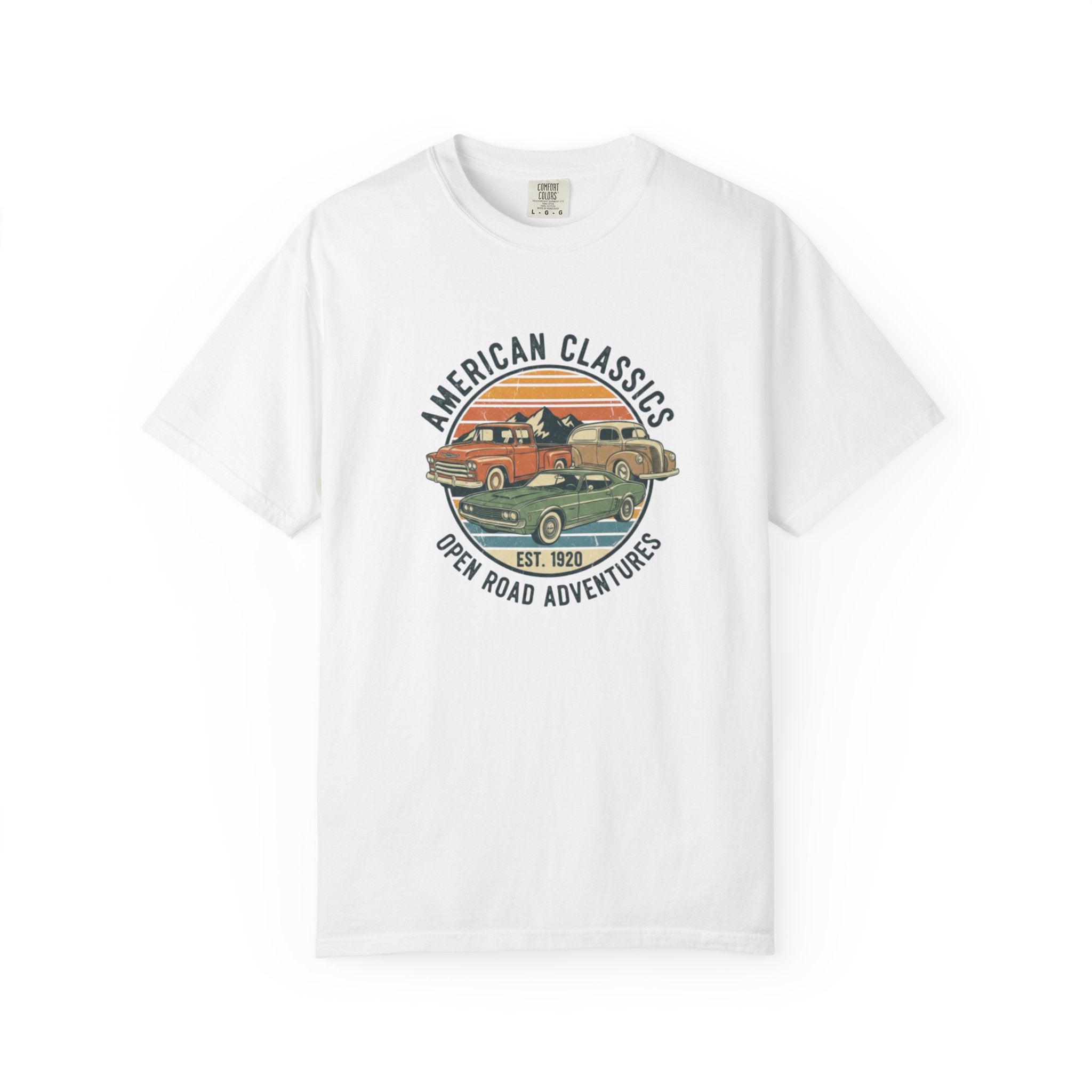 American Classics T-Shirt — 'Open Road Adventures' Vintage Truck Graphic