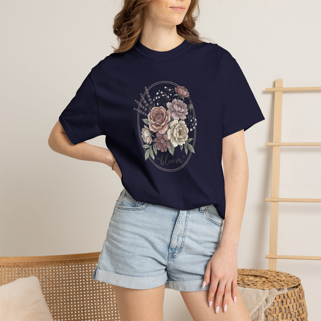 Bloom Floral T-Shirt — Vintage Rose Bouquet Tee
