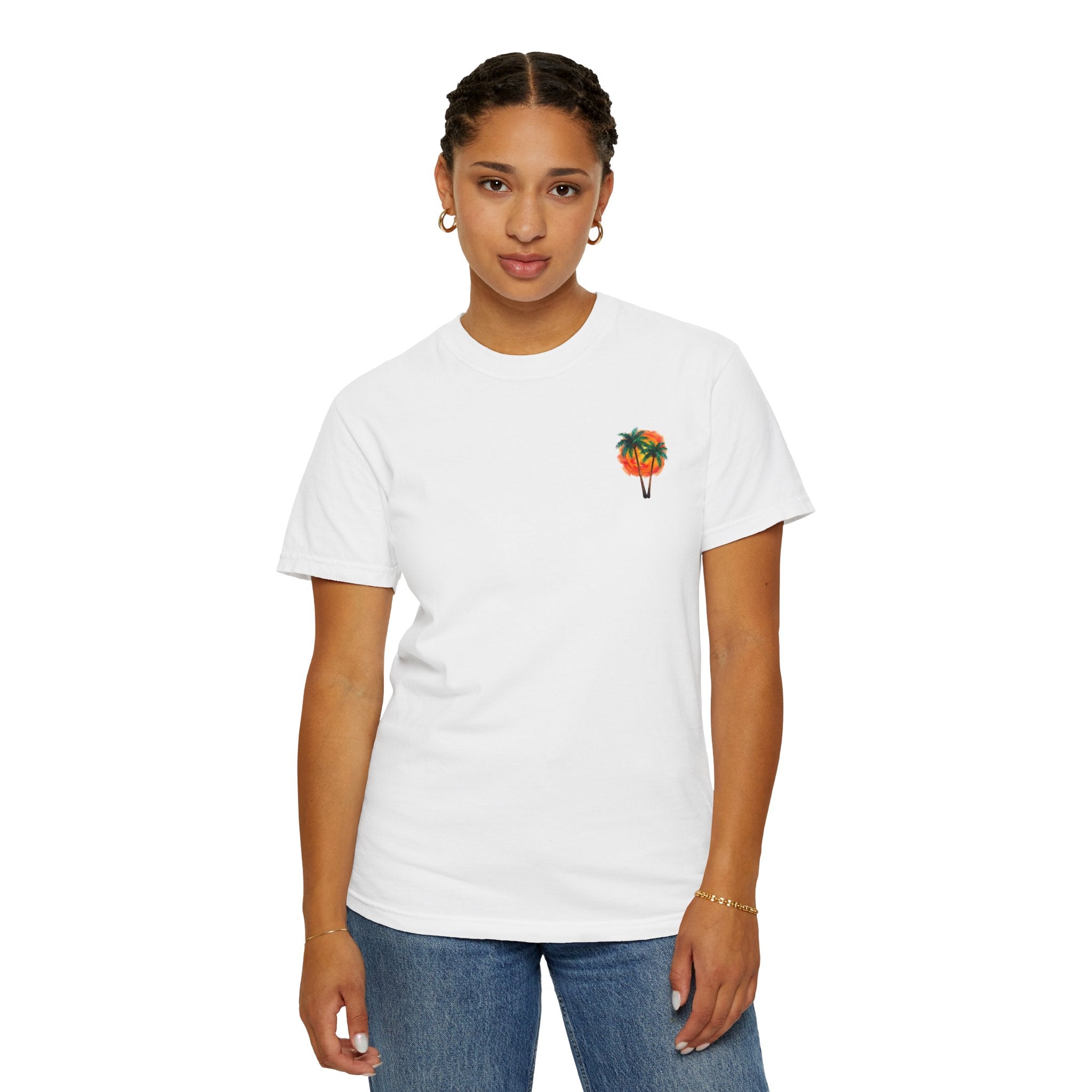 Hello Summer T-Shirt — Vintage Surf Palm Tree Beach Tee