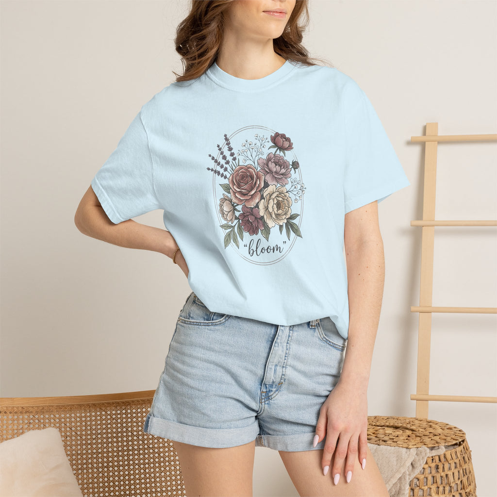 Bloom Floral T-Shirt — Vintage Rose Bouquet Tee