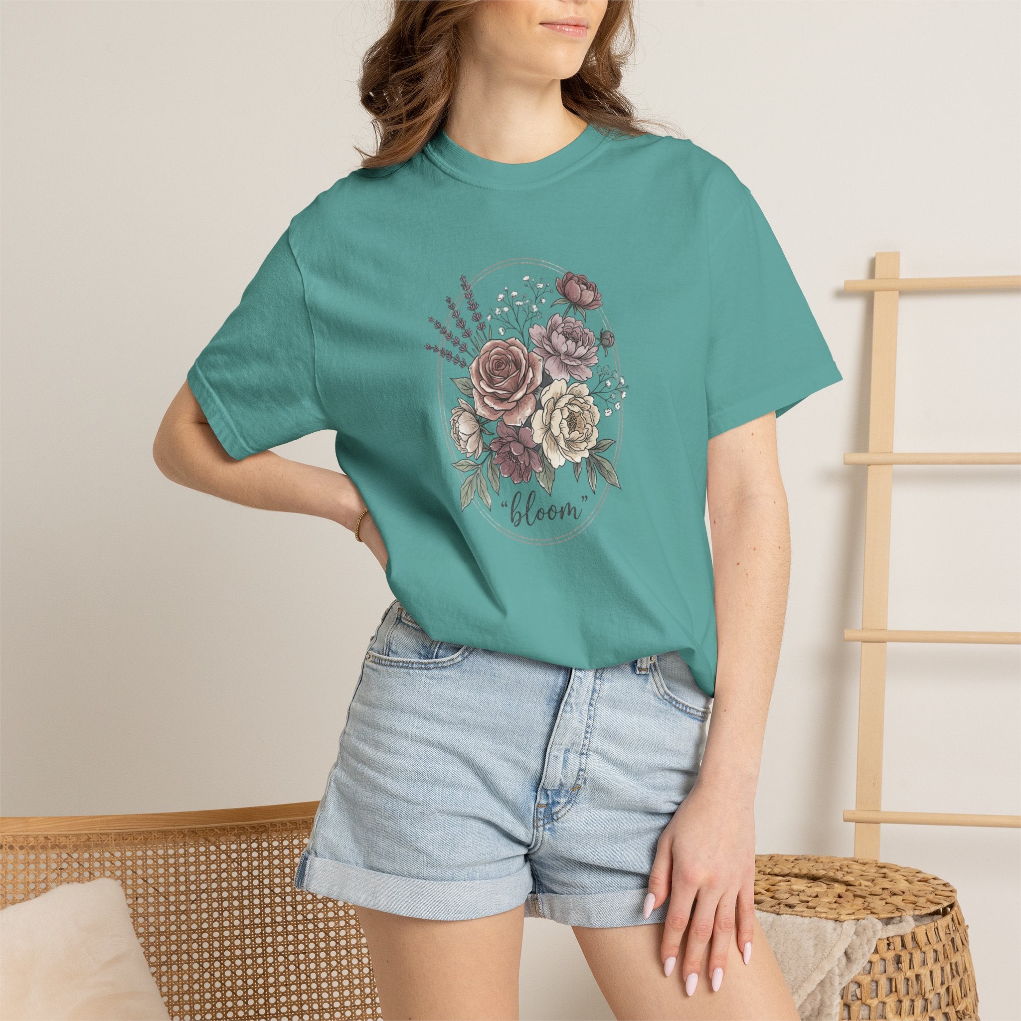 Bloom Floral T-Shirt — Vintage Rose Bouquet Tee
