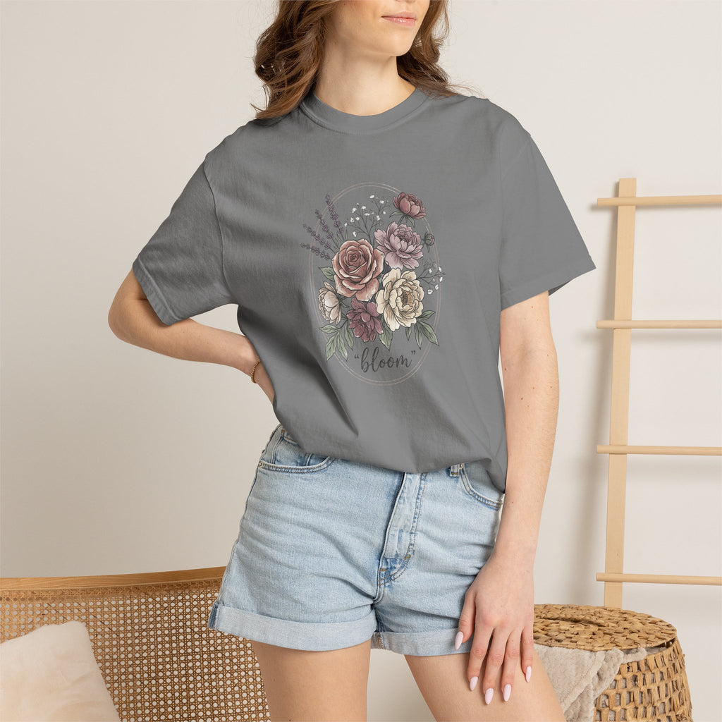 Bloom Floral T-Shirt — Vintage Rose Bouquet Tee