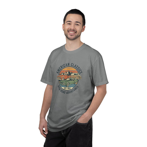 American Classics T-Shirt — 'Open Road Adventures' Vintage Truck Graphic