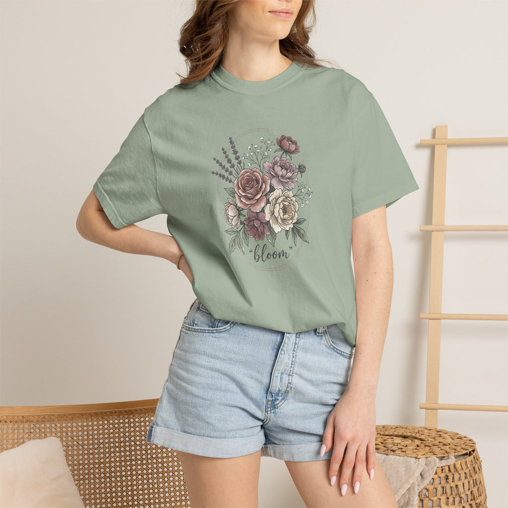 Bloom Floral T-Shirt — Vintage Rose Bouquet Tee