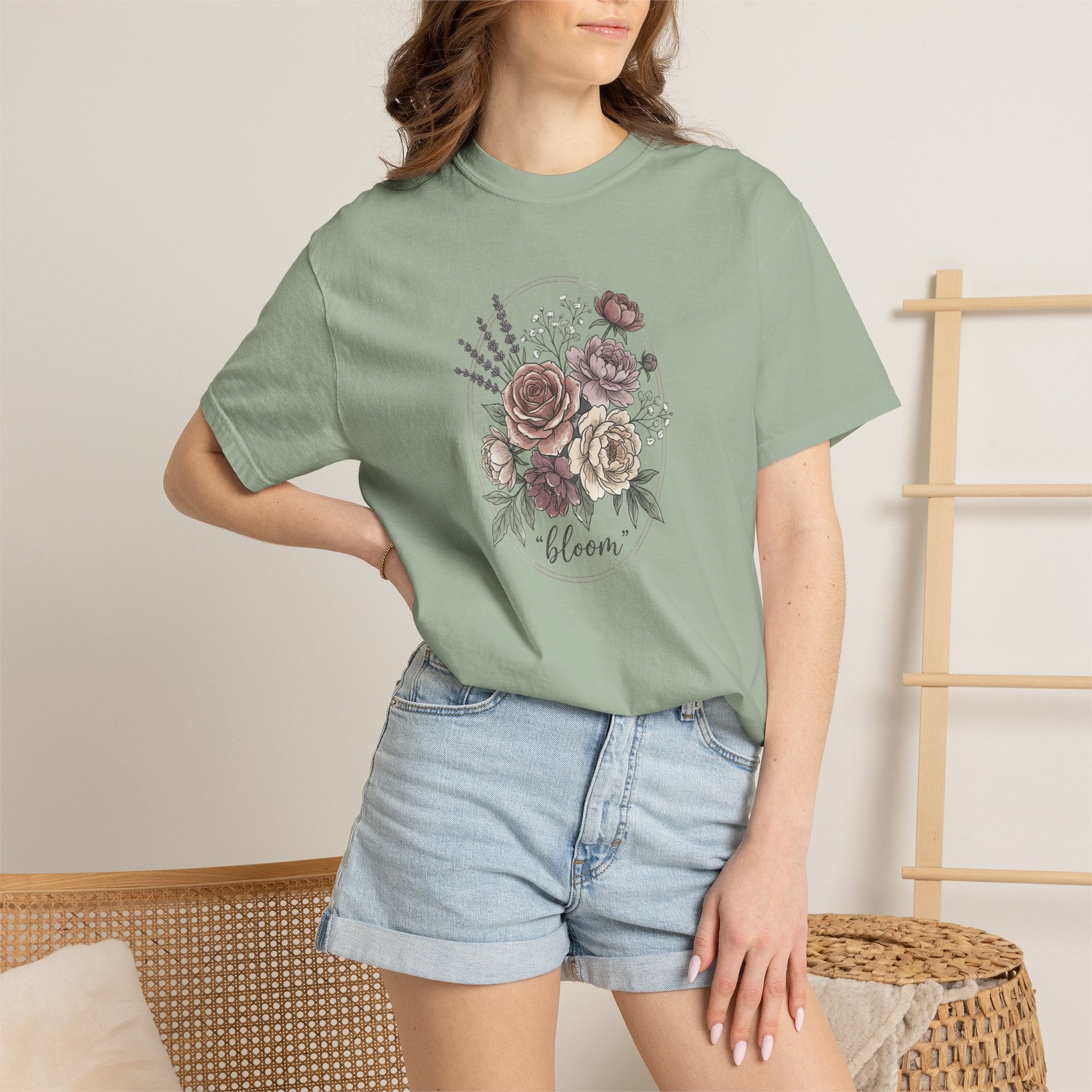 Bloom Floral T-Shirt — Vintage Rose Bouquet Tee