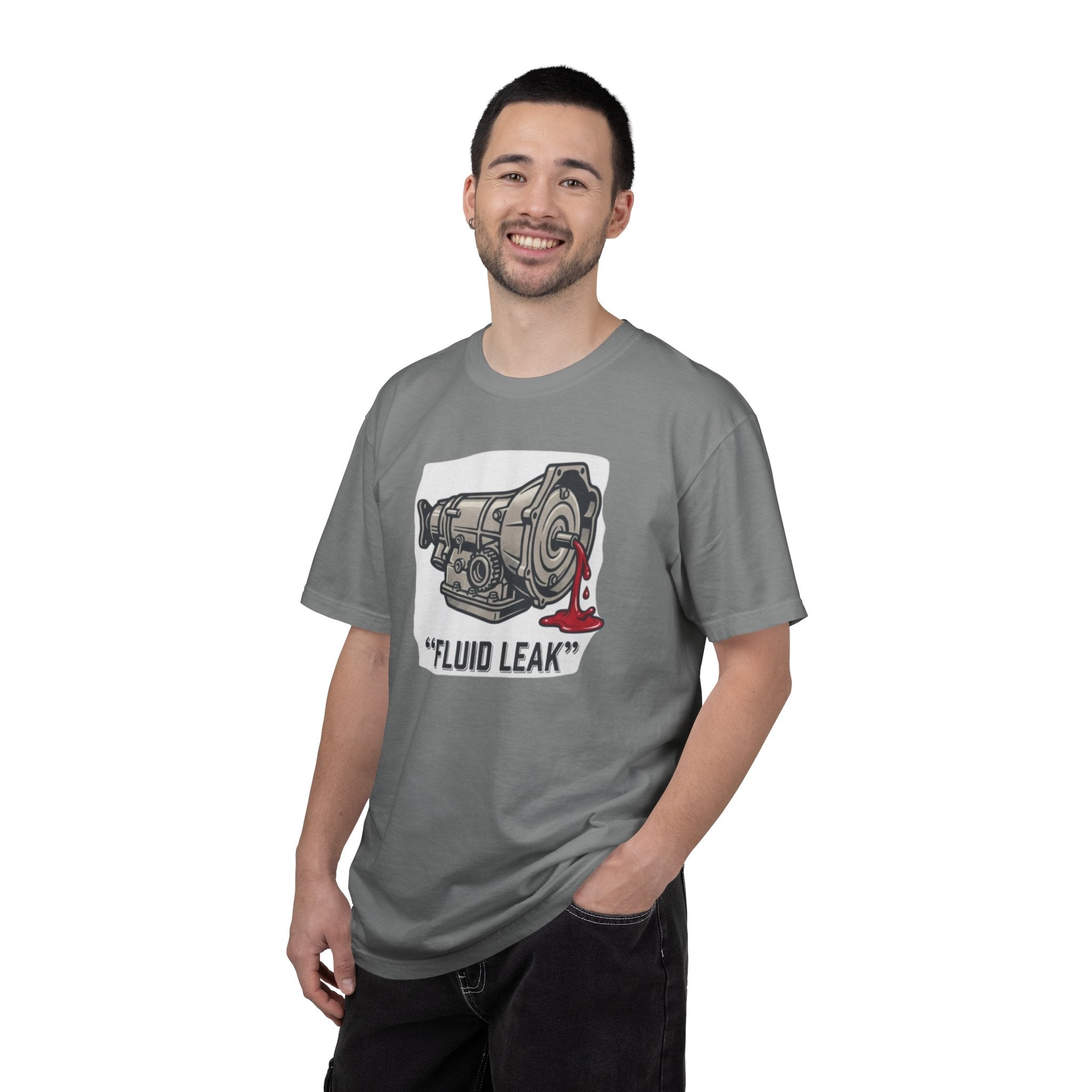 Transmission 'Fluid Leak' T-Shirt — Funny Mechanic Auto Humor Tee